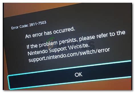 nintendo switch error 2811 7503.